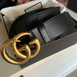 Black Gucci Belt